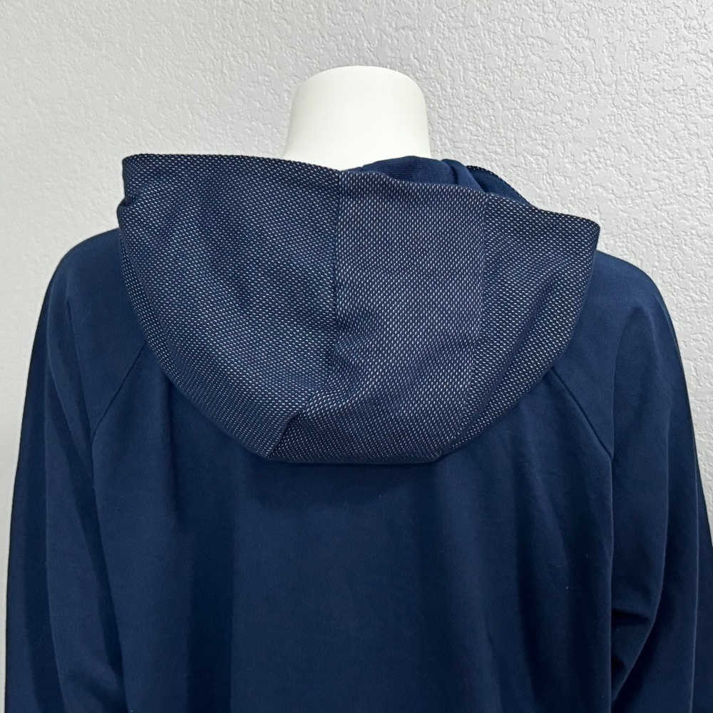 Adidas Navy Sweatshirt Hoodie - Picture 8 of 12